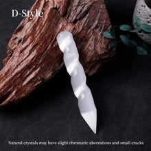 Energy Wand Selenite Crystal Healing Stick natural selenite wand for crystal therapy, energy cleansing, and sacred ritual use.