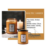 Natural Soy Scented Candle decorative jar candle for shelf styling, room fragrance, and warm ambient lighting.