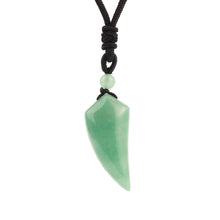 Trendy Natural Stone Wolf Tooth Pendant necklace for bold fashion looks, boho styling, and everyday accessory wear.