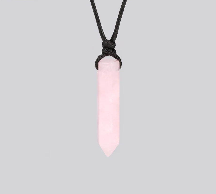 Natural Stone Hexagonal Pendant for meditation, gifting, and crystal jewelry.