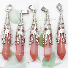 Natural stone pendulums healing tool for holistic healing, Reiki sessions, and spiritual wellness practice.