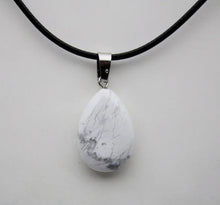 Natural stone water-drop crystal pendant for spiritual-inspired fashion, necklace styling, and daily accessory use.