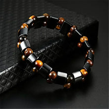 Natural Tiger Eye magnetic refresh bracelet with double strand beads for daily wear, grounding-inspired styling, and accessory use.