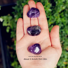 Natural Tumbled Amethyst Healing Stones for meditation, crafts, and crystal healing.