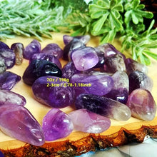Natural Tumbled Amethyst Healing Stones for meditation, crafts, and crystal healing.