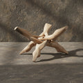 Natural wooden cobra tripod stand 4 inches for displaying spheres, eggs, and decorative orbs.