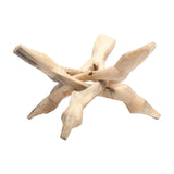 Natural wooden cobra tripod stand 4 inches for displaying spheres, eggs, and decorative orbs.