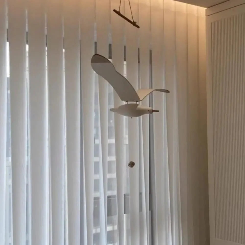 Handmade Wooden Seagull Wall Hanging wooden sign for nautical decor and marine-themed wall styling.