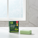 Neem Soap with Ginger & Indian Hemp bar soap for body cleansing, bathing, and routine skincare.