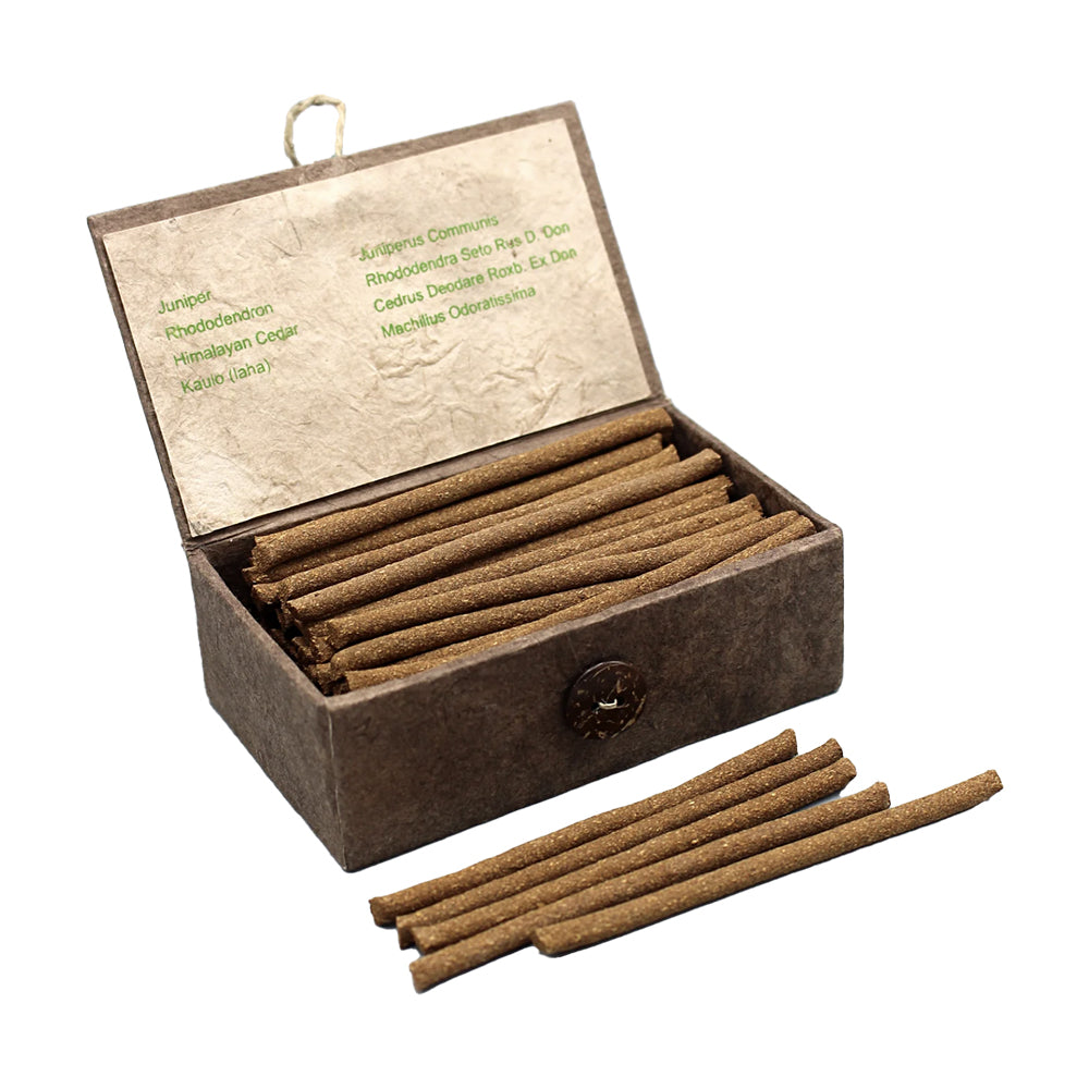 NepaCrafts Premium Herbal Lawudo Incense Gift Box contents and packaging.