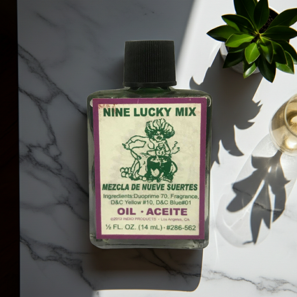 Nine Lucky Mix incense set for ritual work, spiritual cleansing, and ceremonial use.