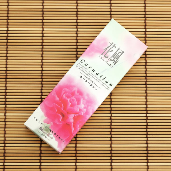 Nippon Kodo KA-FUH Carnation Incense Sticks for meditation and relaxation.