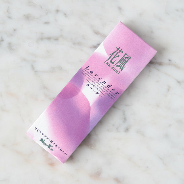Nippon Kodo KA-FUH Lavender Incense Sticks for relaxation and bedtime routines.