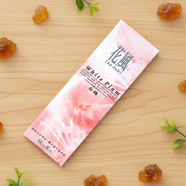 Nippon Kodo KA-FUH White Plum Incense Sticks for relaxation and yoga.
