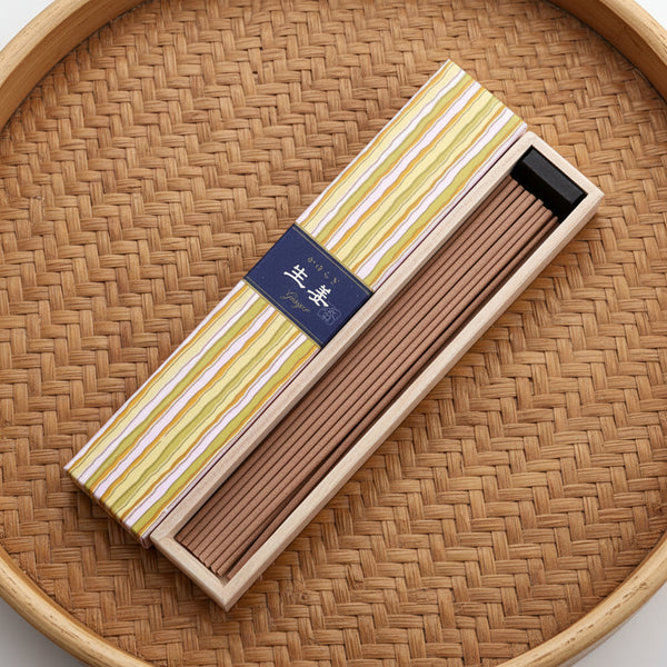 Nippon Kodo KAYURAGI Ginger Incense Sticks for meditation and relaxation.
