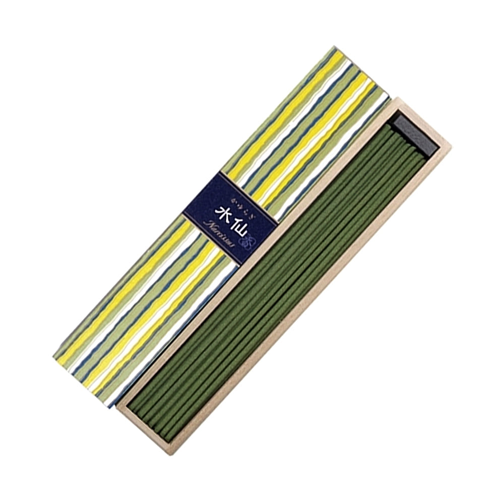Nippon Kodo KAYURAGI Narcissus Incense Sticks for meditation and floral home fragrance.