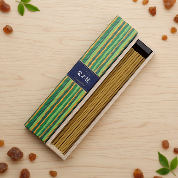 Nippon Kodo KAYURAGI Osmanthus Incense Sticks for meditation and calming ambiance.