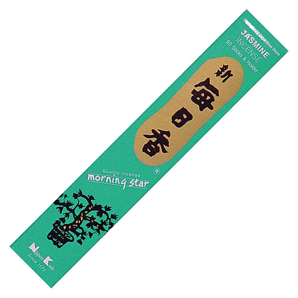 Nippon Kodo Morning Star Jasmine Incense Sticks for relaxation and floral home fragrance.