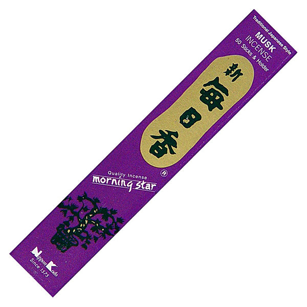 Nippon Kodo Morning Star Musk Incense Sticks for meditation and prayer.