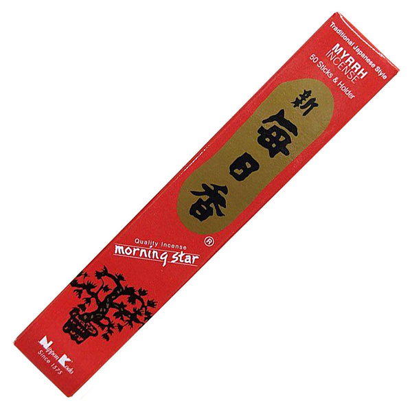 Nippon Kodo Morning Star Myrrh Incense Sticks for meditation and prayer rituals.