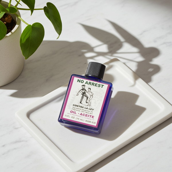 No Arrest Wish Oil bottle for spiritual protection, court case work, and ritual use.