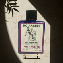No Arrest Wish Oil spiritual oil bottle for protection, blessing, and legal situation ritual work.