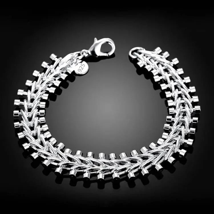Noble 925 silver fashion bracelet for wrist accessorizing, casual looks, and occasion wear.