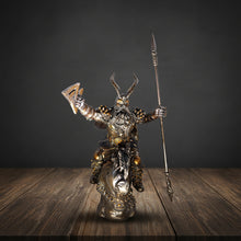 Odin and Sleipnir figurine statue for home decor, mythology display, and devotional use.