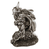 Norse Thor God of Thunder statue with hammer for pagan decor, spiritual display, and mythology-inspired home decoration.