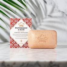 Nubian Peppermint & Aloe Bar Soap cleansing soap bar for bathing, skincare, and daily use.