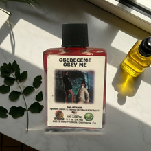 Obedeceme Obey Me Wish Oil bottle for anointing candles, intention setting, and wish ritual practice.