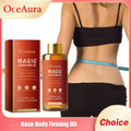 OceAura Body Firming and Moisturizing Oil dual-action body oil for skin firmness, elasticity support, and daily moisturising.