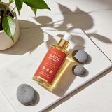 OceAura moisturizing body oil bottle for firming care, skin conditioning, and everyday body hydration.