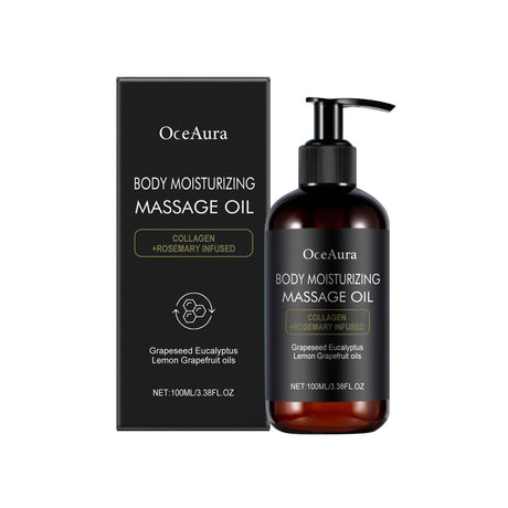 OceAura skin lifting body oil bottle for hydrating the body, improving skin feel, and daily beauty care.