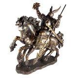 Odin and Sleipnir statue figurine for Norse mythology decor, altar display, and collectible use.