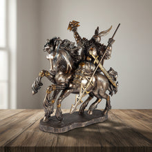 Odin and Sleipnir statue figurine for Norse mythology decor, altar display, and collectible use.