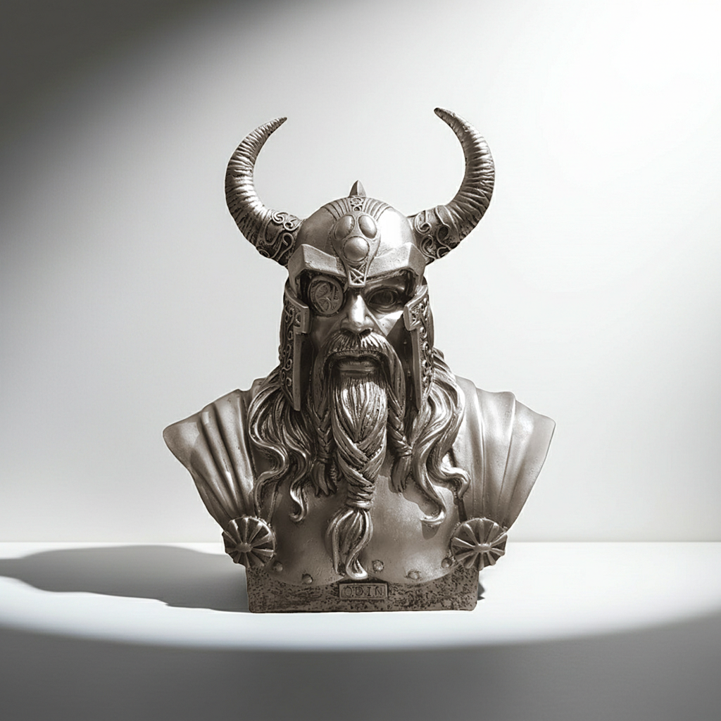 Odin Norse god poster print for home decoration, mythology collections, and themed room display.