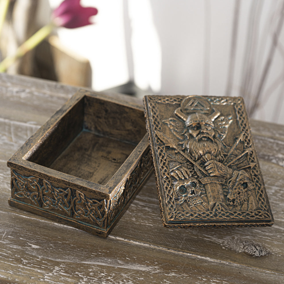 Odin trinket box keepsake case for organizing necklaces, rings, and cherished small accessories.