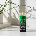 OGUN-ORISHAS green and black 7 day candle glass jar for spiritual offerings, altar work, and devotional practice.