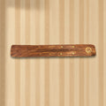 Om wood incense boat burner for stick incense burning, altar decor, and meditation spaces.