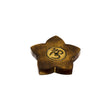 Om wooden incense burner for stick incense burning, altar decor, and meditation spaces.