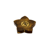 Om wooden incense burner for stick incense burning, altar decor, and meditation spaces.