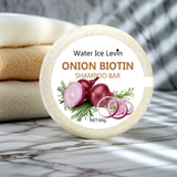 Onion & Biotin Shampoo Soap hair cleansing bar for washing the scalp, refreshing hair, and everyday use.