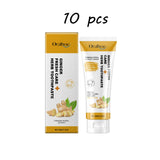 Oralhoe Ginger Herbal Toothpaste 60g tube on white background for herbal stain removal and gum care.