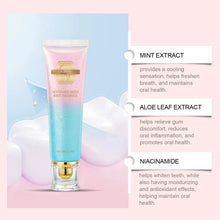 Oralhoe Nicotinamide Teeth Brightening Toothpaste ingredients list for stain-lifting and brightening care.