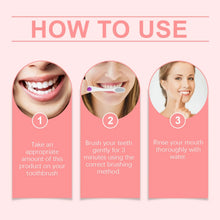 Oralhoe Nicotinamide Teeth Brightening Toothpaste step-by-step usage instructions for daily whitening.