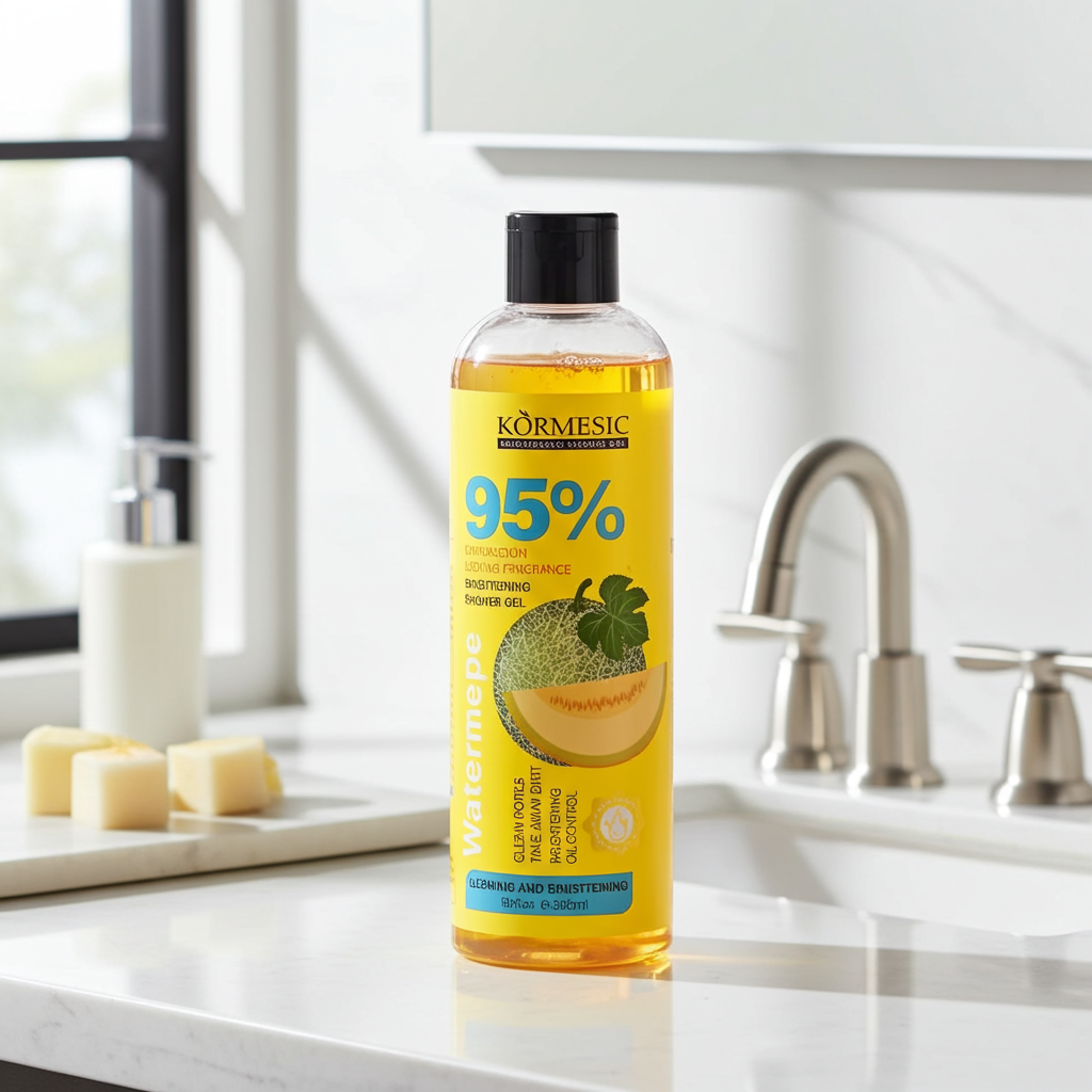 Organic Fruit Infusion Shower Gel bottle for fruity bath care, gentle body cleansing, and everyday shower use.
