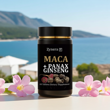 Organic Maca Root Tablets bottle for daily energy and balance support, vitality care, and everyday wellness use.