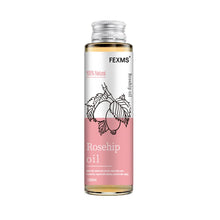 Organic Moroccan Argan Oil companion product rosehip oil bottle from the same pure natural oils collection.