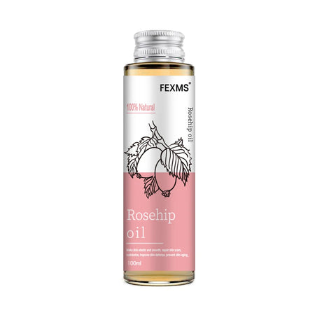Organic Moroccan Argan Oil companion product rosehip oil bottle from the same pure natural oils collection.